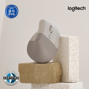 로지텍코리아 공식 LIFT 웜그레이 버티컬 인체공학 무선 블루투스 마우스 Warm Gray