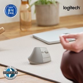 로지텍코리아 공식 LIFT 웜그레이 버티컬 인체공학 무선 블루투스 마우스 Warm Gray