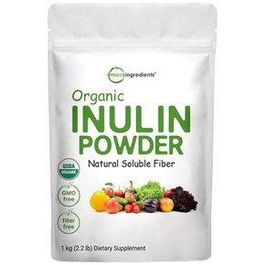 마이크로 인그레디언트 오가닉 이눌린 파우더 1kg Organic Inulin FOS Powder