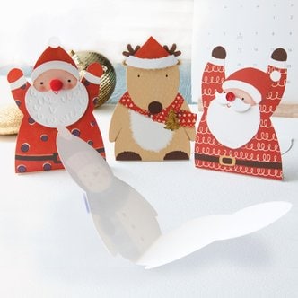 바보사랑 크리스마스 모양 미니카드 세트 12종 set (FS512)