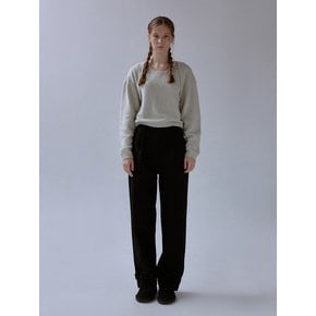 Mod wool button pants (black)