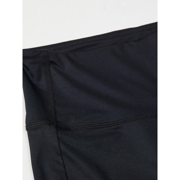 여성 플라워 로고 우븐 래쉬가드 레깅스 (WF11RT099BLK)