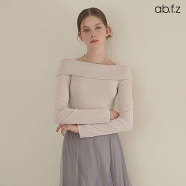 ab.f.z 페미닌 라인 디테일 슬림 티셔츠 (AFZ1MK31A)
