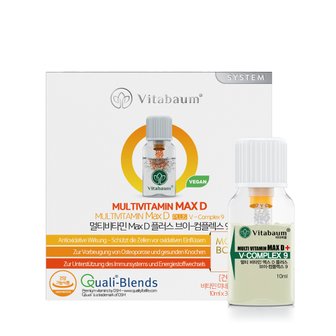헬스베버리지 [백화점쇼핑백동봉][임박특가]비타바움 멀티비타민 MaxD 30개입 (10ml x12입) / 이뮨 뼈건강 [25.11.30]