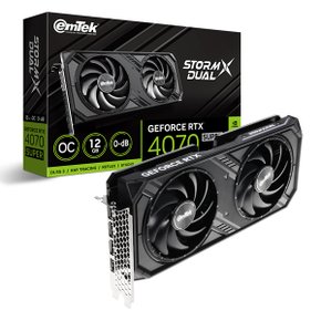 이엠텍 지포스 RTX 4070 SUPER STORM X Dual OC D6X 12GB 그래픽카드