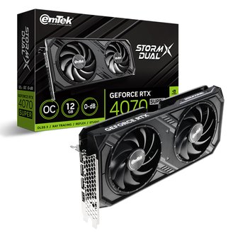 아이코다 이엠텍 지포스 RTX 4070 SUPER STORM X Dual OC D6X 12GB 그래픽카드