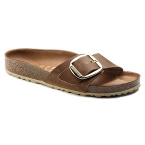 우먼 Birkenstock 마드리드 빅 버클 천연가죽 오일드 - 꼬냑 1006525