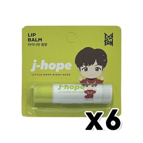 타이니탄 방탄소년단 제이홉 (j-hope) 립밤 무향 x 6개