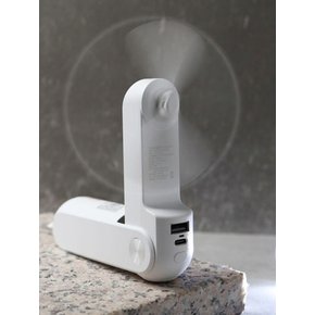 플릭 3in1 C타입 보조배터리기능 LED후레쉬 핸디형 선풍기 PIK-HF200W