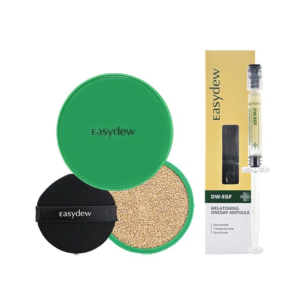 이지듀 기미 앰플 쿠션 팩트 15g 본품+리필+멜라토닝 앰플 1ml 한가인 픽