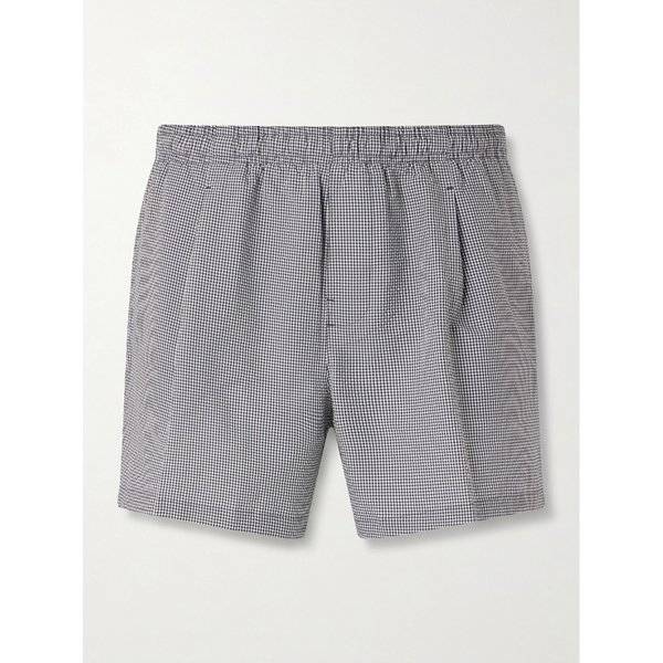 아워레가시 박서 트렁크 스트레이트 레그 미드 렝스 체크 시어서커 스윔 쇼츠 46376663162960665