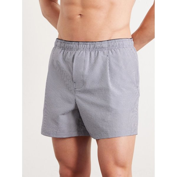 아워레가시 박서 트렁크 스트레이트 레그 미드 렝스 체크 시어서커 스윔 쇼츠 46376663162960665