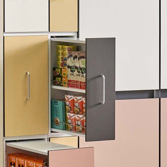 보루네오하우스 보루네오 엘리브 라인 160 낮은 슬라이딩 틈새 수납장 일반형 bk271