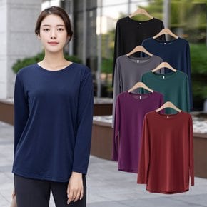 엄마옷 라운드무지티셔츠 TS109151 중년여성의류/50대/60대/마담/빅사이즈