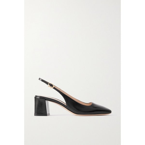 누이트 글로스 가죽 슬링백 펌프스 55mm 블랙 1647597321401434