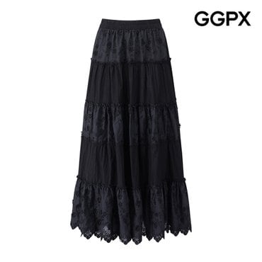 GGPX 로맨틱 플라워 캉캉 레이스 스커트 (GP6SK013F)