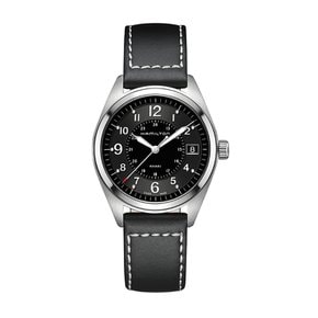 H68551733 카키필드 남성 쿼츠 가죽 40mm