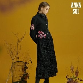 [최초가 99000원] ANNA SUI 벨벳 번아웃 스커트 1종