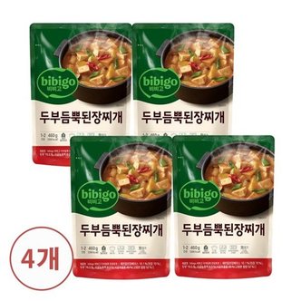 CJ제일제당 비비고 두부듬뿍 된장찌개 460g x4개