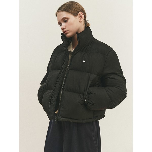 MINIMAL CROPPED PUFFER PADDING_BLACK