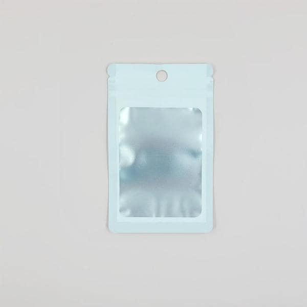 확대된 대표 포장용 화이트 반투명 컬러 지퍼백(7.5cm X 12cm)(1)
