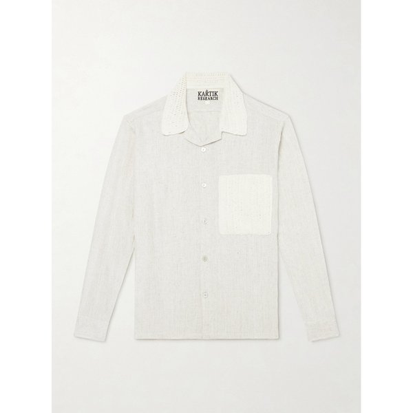 카틱 리서치 크로셰 트림 라미 코튼 블렌드 셔츠 46376663162975425