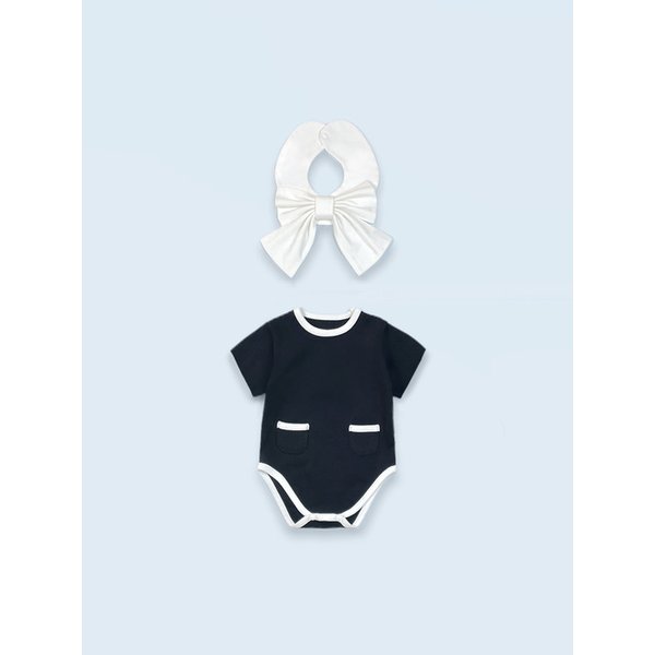 Dress Up! Bodysuit Short-sleeve (Black)