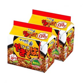 소스야키소바 삿포로 제일 120g×5식입×2개