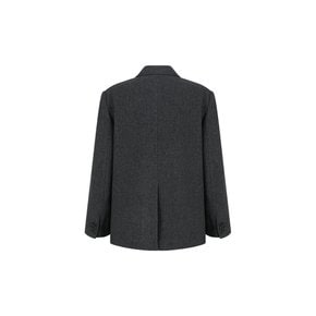 아모멘토 26FW Wool Oversized Jacket, Charcoal