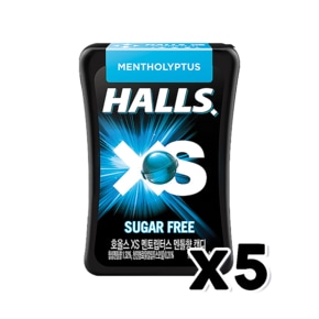 호올스 XS 멘토립터스 멘톨향캔디 제로슈가 사탕간식 15g x 5개