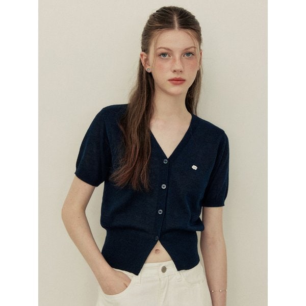Summer light v neck half sleeve cardigan - 6color