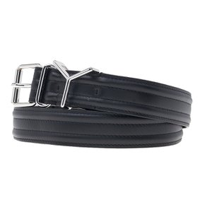 [Y프로젝트] BELT27S24 BLACK SILVER 남성 와이어 Y 버클 레더 벨트