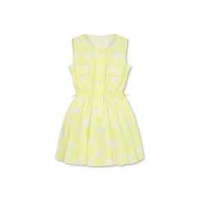 Women Seersucker Lemon pattern Dress_WWUAM24301YEX