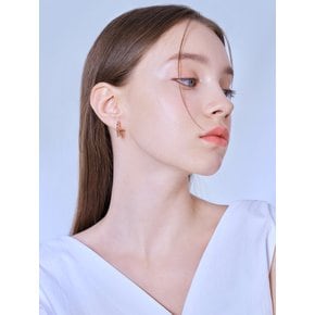 14K 매쉬 볼륨 원터치 귀걸이 (gold pin) ELGPEE441