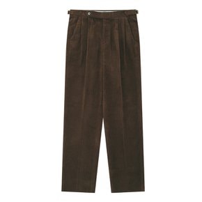 Corduroy adjust relaxed pants (Brwon)