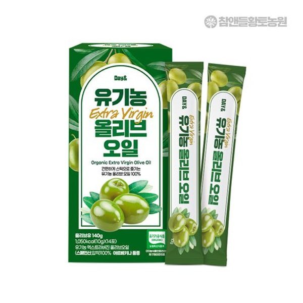 [참앤들황토농원]데이앤 유기농 엑스트라버진 올리브오일 14포 1...