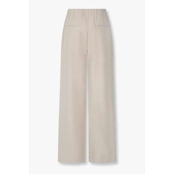 백 밴딩 울 블렌드 와이드 팬츠 IA16130020104