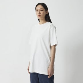 여 레이어드 루즈핏 반팔 티셔츠(WHITE / SKY BLUE / MELLANGE GREY / BLACK)