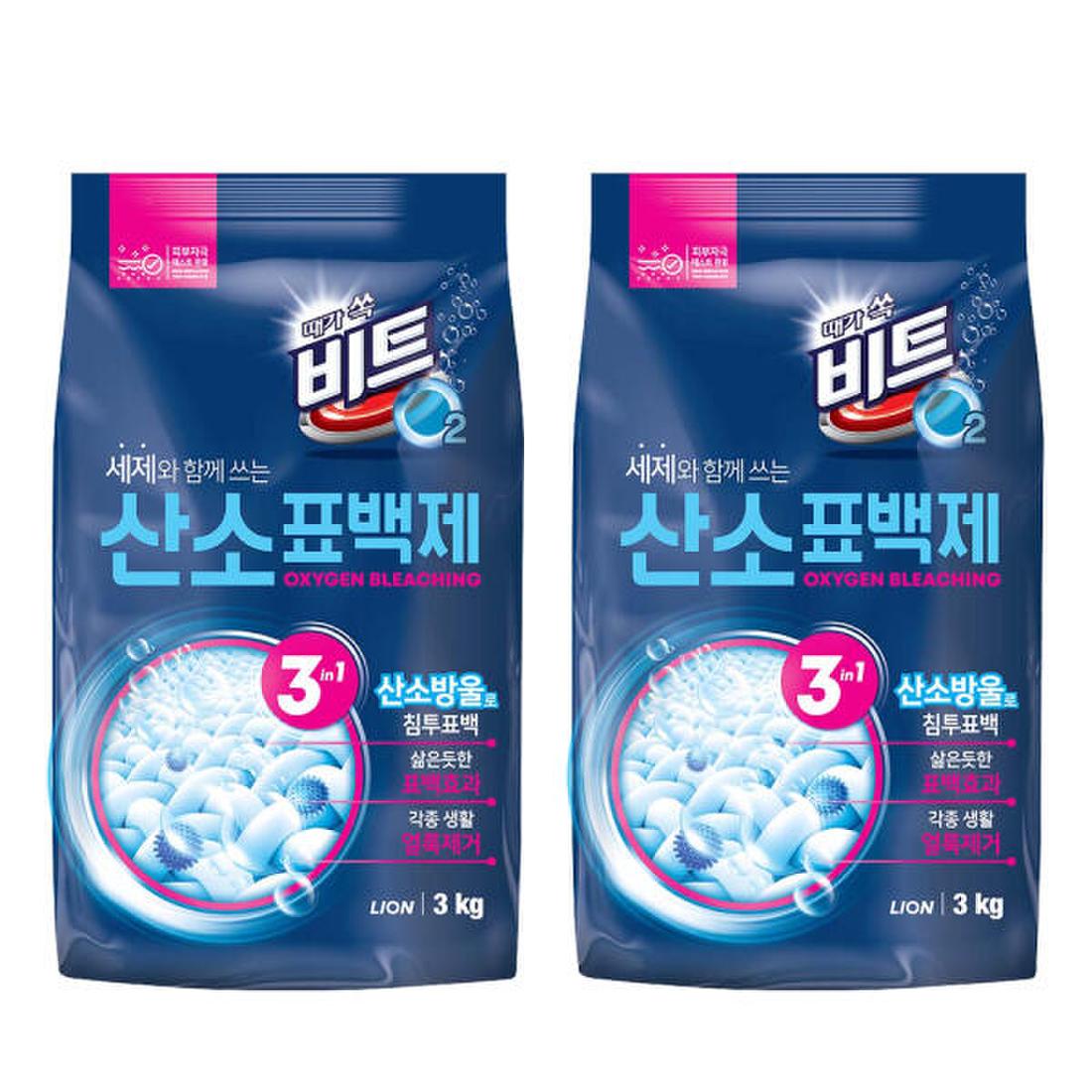 아트박스/서울리빙 비트O2 산소 표백제 분말형 3kg 2개입 세탁세제, 이마트몰, 당신과 가장 가까운 이마트 아트박스/서울리빙 비트O2 산소... 