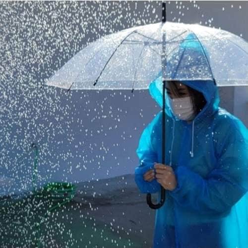 캠핑우의 성인용 아웃도어 우비 레인코트 블루