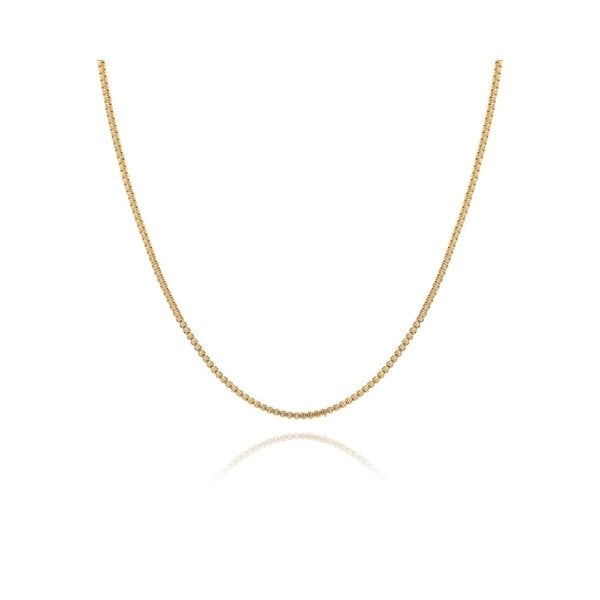 크리스탈헤이즈 박스 체인 골드 목걸이 60cm