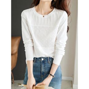 클레아 자수 긴팔티셔츠 F59WTB004Z_P404469737