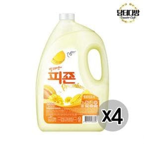 [BF12] 피죤 섬유유연제 옐로미모사 3100ml X 4개