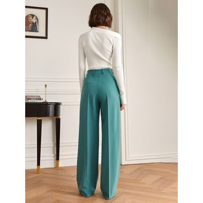 YY_Two tuck loose straight pants_MINT