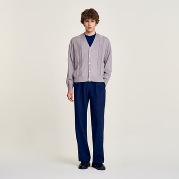 산드로옴므 [SANDRO HOMME] 실크 블렌드 브이넥 가디건 SH25M5MRG0295