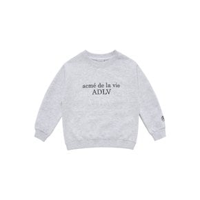 KIDS BASIC LOGO SWEATSHIRT MELANGE 키즈맨투맨 베이직로고 멜란지