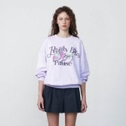 Rose-Chain Graphic Sweatshirt in Lavender VW3AE105-50