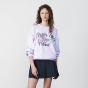 Rose-Chain Graphic Sweatshirt in Lavender VW3AE105-50