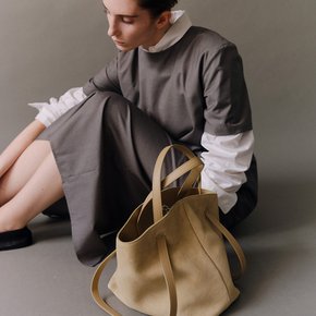 Facade Bag Suede Latte beige 로서울 파사드 백
