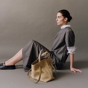 Facade Bag Suede Latte beige 로서울 파사드 백